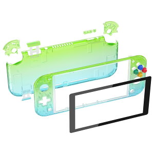 eXtremeRate switch lite�ɑΉ��p�N���A�f�ނ�DIY�݊�����P�[�X�V�F���A�O���f�[�V�����J���[�C�V��switch���C�g�R���g���[���[�C���L�b�g�n�E�W���O/�X�N���[���t�B�����t���Aswitch���C�g�ɑΉ�