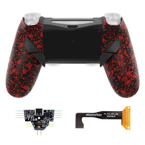 eXtremeRate ps4 slim pro�R���g���[���[JDM-040/050/055�ɑΉ��pDawn Type-C�o�[�W�������}�b�v�L�b�g�A6�̃J�X�^�}�C�Y�\�ȃ}�b�s���O�v���t�@�C���A�Đ݌v���ꂽ�e�N�X�`���[�h�o�b�N�V�F����4