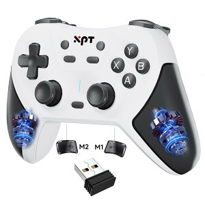 ���C�����X �R���g���[���[ �Q�[���p�b�g Switch 2 Switch 1 PS4 PS3 PC�Ή� Steam �v���R������, Bluetooth ���� �L�� �Q�[���R���g���[���[PC, 2.4G�t�� �w�ʃ{�^���t�� �}�N���@�\ TURBO�A�ˋ@�\ ���ϋv�{