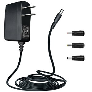 9V 1A/1000mA �d���A�_�v�^�[�AAC 100-240V 50/60Hz ���� DC 9V 1A/1000mA 9W 5.5x2.1mm �E�H�[���`���[�W���[�A�Z���^�[�|�W�e�B�u�A1.8M 20AWG �����O�P�[�u���ň��肵�ď_��Ɏg�p
