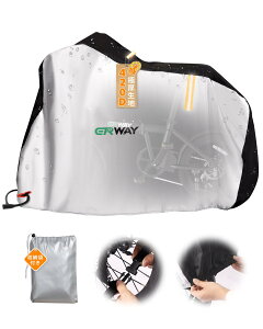 ERWAY �y2023�N�����胂�f���z ���]�ԃJ�o�[ ���� 420D�I�b�N�X �h�� �Ɍ� �j��ɂ��� 29�C���`�܂őΉ� �h�� �S�V��Ή� �䕗/�J/���O��/�z�R���Ή� �T�C�N���J�o�[ �ėp�^�C�v ���[�ܕt��