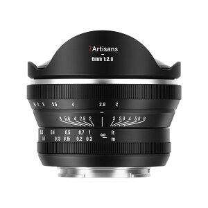 7artisans MF 6mm F2 FISH-EYE II ED RF�}�E���g ���჌���Y APS-C �P�œ_���L�p�����Y
