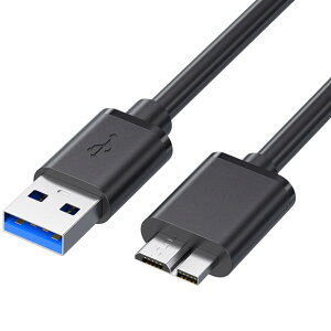 MicroB USB3.0�P�[�u��USB-A�I�X to microB�I�X �n�[�h�f�B�X�N�P�[�u�� �O�t��HDD/SSD �n�[�h�h���C�u/HD�J�����ȂǑΉ� �}�C�N��B�ϊ��P�[�u�� �����f�[�^�]��