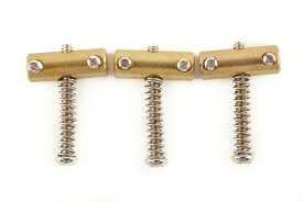 Fender パーツ American Vintage Telecaster Compensated Bridge Saddles, Brass