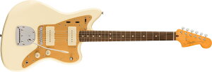 Squier by Fender �G���L�M�^�[ J Mascis Jazzmaster, Laurel Fingerboard, Vintage White �\�t�g�P�[�X�t��
