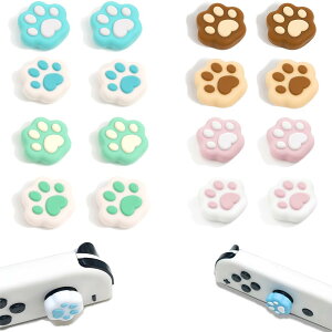 TUDOUZZZ Switch �X�e�B�b�N�J�o�[ �{�^���J�o�[ 16�Z�b�g ����~�ߕی�J�o�[ ���b�J�[�L���b�v �L�� ���� �L�̒� Joy-Con �W���C�X�e�B�b�N�J�o�[ ���t���ȒP