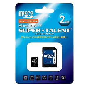 SuperTalent microSD�J�[�h 2GB ST02MSDA