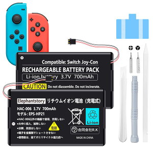 For �j���e���h�[ HAC-006 �o�b�e���[ 700mAh �X�C�b�` Joy-Con �R���g���[���[ �݊� �o�b�e���[ �y2�Z�b�g�z���t���H��Z�b�g�t��