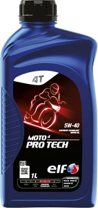 �G���t(ELF) �G���W���I�C�� MOTO 4 PRO TECH 5W-40 �o�C�N�p �S���w������ 1L