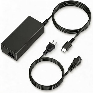 65W USB-C �}���[�d�� Type-C �d���A�_�v�^�[ 65W �ėp �m�[�g�p�\�R�� �[�d�� �݊� Lenovo/HP/Dell/ASUS/Acer/MacBook���ɑΉ� Type-C �P�[�u����̌^ �R���p�N�g �����^�ѕ֗�