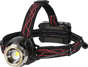 GENTOS(ジェントス) LED ヘッドライト USB充電式 【明るさ550〜1500ルーメン/実用点灯7〜15時間/後部認識灯】 専用充電池または単3形電池4本 (別売り) 使用 Gシリーズ GH-201RG/GH-203RG/GH-280RG/GH