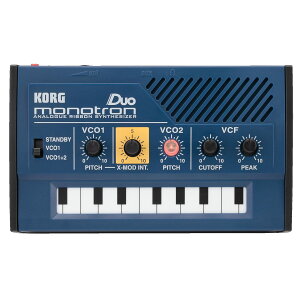 KORG(�R���O) �A�i���O �V���Z�T�C�U�[ monotron DUO ���m�g���� �f���I ��̂Ђ�T�C�Y/�V���v���ȃ��C�A�E�g�œ���p�ɍœK /�X�s�[�J�[����/�w�b�h�t�H���g�p��/�ǂ��ł��g����R���p�N�g�T