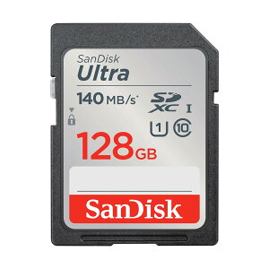 SanDisk 128GB Ultra SDXC UHS-I Memory Card - Up to 140MB/s, C10, U1, Full HD, SD Card - SDSDUNB-128G-GN6IN