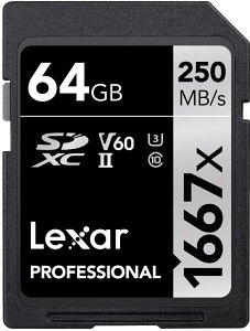 Original Lexar 1667x V60 250MB/s Flash Memory sd cards 64GB 128GB 256GB UHS-II U3 Card high speed SDXC For 3D 4K HD video 64GB