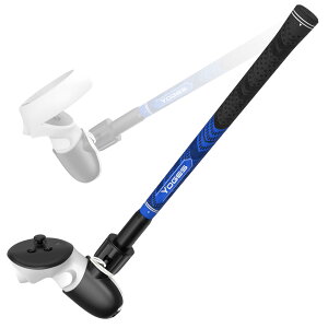 YOGES VR�S���t�N���u�A�^�b�`�����g Meta Quest 3/ Oculus Quest 2�R���g���[���[�Ή� �o�[�`�������A���e�B�S���t�n���h���O���b�v 90�x�f�U�C�� �S���tVR�Q�[���Ńg���b�L���O�𑱂��� (�E�R���g