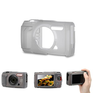 JJC �V���R���W���P�b�g Olympus Tough TG-7 TG7�f�W�^���J�����p Olympus CSCH-128�����p�A���h�~�J�����ی�X���[�u�����S�ȃO���b�v��񋟂��AOlympus LG-1/FD-1�t���b�V���ɑΉ��B