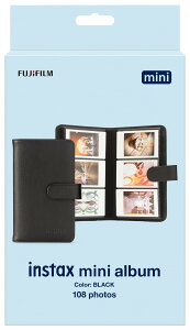 �x�m�t�C����(FUJIFILM) �A���o�� �uINSTAX mini�v�t�B�����p 108�����[ INSTAX mini 99 �A���o��108 �u���b�N