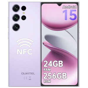 OUKITEL C61 Pro SIMt[ X}z 24GB RAM+256GB ROM Android 15 X}z {