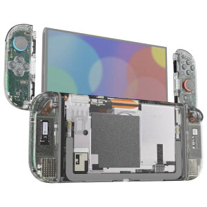 eXtremeRate Nintendo Switch 2�Ή��pDIY�����V�F���{�^���ASwitch 2  Joycon 2�Ή��J�X�^���t���Z�b�g �w�ʃv���[�g �R���g���[���[�n�E�W���O�{�^���t�� �f���b�N�X��-�N���A�n