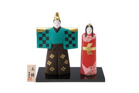 雛人形 親王飾り 平飾り 陶器製 雛祭り 桃の節句 コンパクト 飾り 吉祥文様 手仕事 絵付け 和室 洋室 玄関 季節の飾り 初節句 贈り物