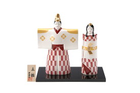 雛人形 親王飾り 平飾り 陶器製 雛祭り 桃の節句 コンパクト 伝統行事 吉祥文様 手仕事 絵付け 季節の飾り 初節句 贈り物