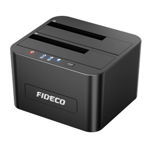 FIDECO �n�[�h�h���C�u�h�b�L���O�X�e�[�V���� USB 3.0 SATA HDD�h�b�L���O�X�e�[�V���� 2.5�����3.5�C���`SATA HDD/SSD �f���A���x�C �I�t���C���N���[�� UASP ���T�|�[�g