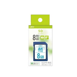 LAZOS SD�J�[�h 8GB �N���X10 SDHC �������[�J�[�h SDMI�Ή� L-B8SDH10-U1
