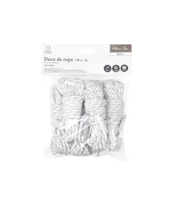 S'more(�X���A) Deco de rope �K�C���[�v 4mm ���[�v ����4m �ω׏d300kg ��v ���݋��� ���� ���ˍ� �K�C�h���[�v �f�R�f���[�v