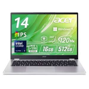 Acer Swift Lite 14 16GB�������[ 1TB SSD 14�C���` WUXGA 16:10 IPS ����� 120Hz AMD Ryzen 5 7430U 180°�q���W 8���ԋ쓮 1.24kg 207����f Web�J���� �X���C�h�J�o�[�t WiFi 6 �X�s�[�J�[�E�}�C�N���� ���{��L�[�{�[