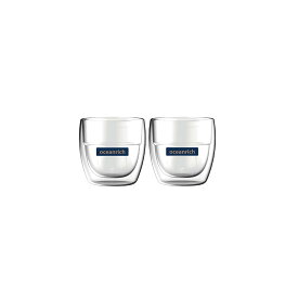 ダブルウォールグラス 二重構造 80ml 2個セット