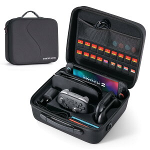 STARTRC GAMES Switch 2 �P�[�X �X�C�b�`2 �L�����[�P�[�X �h�o �h�� �ϏՌ� �S�ʕی� ��e�� Switch 2 �{�� Joy-Con Pro�R���g���[���[ �d���A�_�v�^ 18���Q�[���J�[�h�S�����[�\