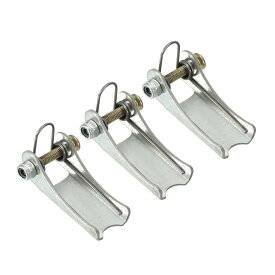 3個入り 交換用フックラッチ チェーンブロック用部品 フックラッチクミ メタル 牽引レシーバーヒッチ クレビスフックトレーラー用 シルバー