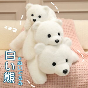 ぬいぐるみ くま 白熊 テディベア 北極熊 おもちゃ 大きい クッション 抱き枕 多用途 かわいい ふんわり 子供 彼女 友人 誕生日 記念日 クリスマス プレゼント ギフト 贈り物 30cm45cm55cm