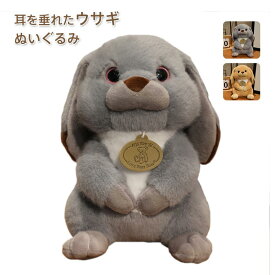 ウサギ ぬいぐるみ 長耳 かわいい 動物 アニマル ふわふわ うさぎのぬいぐるみ ウサギのフカフカ 可愛い 人気 出産祝い 誕生日 クリスマス ギフト プレゼント 23cm 送料無料