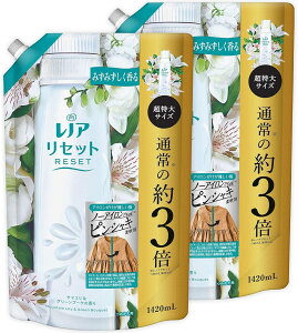 【最安値挑戦】【2個セット】 レノア リセット 柔軟剤 ヤマユリ&グリーンブーケ 詰め替え 1,420mL ×2個 レノアリセット詰め替え