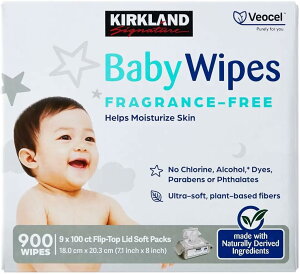 yzJ[Nh xr[Cv  ӂwCvxԂ̂ӂ 100×9 9pbN 900 ӂt Ԃ KIRKLAND BABY WIPES RXgR ʔ