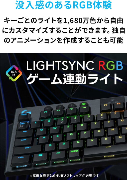 楽天市場】【新品】Logicool G ロジクール G ゲーミングキーボード 