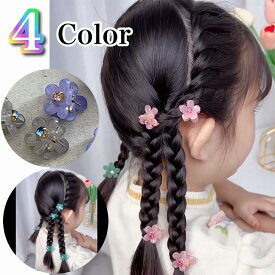 ヘアクリップ ミニ 大きめ キラキラ ゴールド ハーフアップ パール お花 キッズ 花 可愛い セット ラメ入り 女の子 絵の具 前髪 おしゃれ かわいい パーツ カラフル 髪留め 髪飾り ハーフツイン ヘアアクセ プチプラ