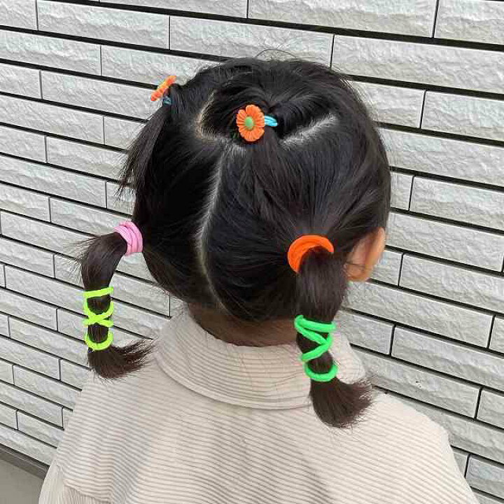 楽天市場】リングゴム ヘアゴム 10本セット ハンドメイド 太め キッズ 