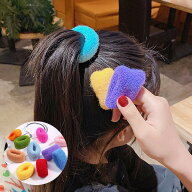 パイル ヘアゴム 太め 太い ゴム キッズ 髪に優しい やわらかい 絡まりにくい 保育園 髪が多い子向け 人…