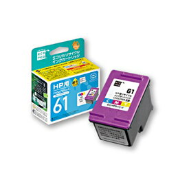 リサイクルインクカートリッジ　（染料）　［HP：CH562WA互換］　ECI−HP61C−V　1個 ECI-HP61C-V エコリカ#