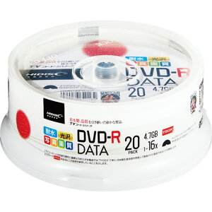 �f�[�^�pDVD-R 4.7GB 16�{�� �z���C�g���C�h�v�����^�u�� �X�s���h���P�[�X 1�p�b�N(20��) TYDR47JNPW20SP �n�C�f�B�X�N#