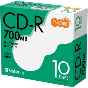 TANOSEE f[^pCD-R 700MB 48{ XP[X 1Zbg(100:10×10pbN) SR80FC10T2 o[xC^