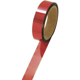 メッキテープ 25mm幅 赤 幅25mm×長さ50m レッド 40-4486 ササガワ
