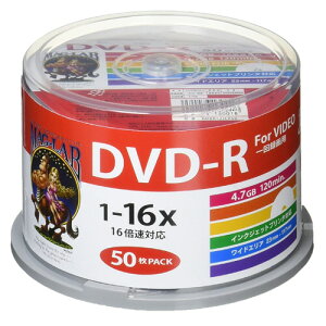 �n�C�f�B�X�N �^��pDVD-R 120�� 1-16�{�� �z���C�g���C�h�v�����^�u�� �X�s���h���P�[�X HDDR12JCP50 1�p�b�N(50��) HDDR12JCP50 �n�C�f�B�X�N #