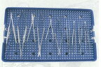 マイクロ持針器、マイクロ剪刀、マイクロ・アドソンの10種類セット 滅菌トレー有 MPST 林刃物