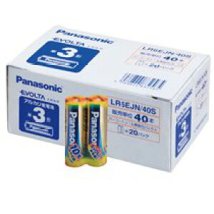 アルカリ乾電池 EVOLTA 単3形 40本入/箱 LR6EJN/40S Panasonic