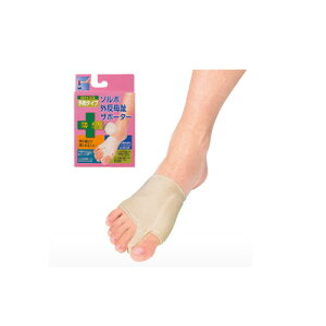 外反母趾サポーター 薄型 片足分 左足用 S 63076 ソルボ