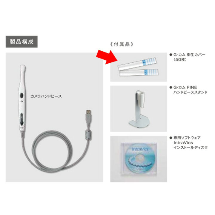 楽天市場】PC接続型 口腔内カメラ G-カム FINE 衛生カバー 500枚 GC 