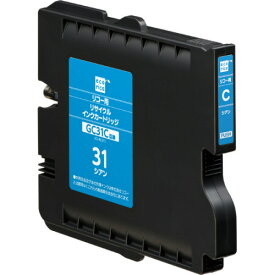 リサイクルインクカートリッジ シアン(顔料) [リコー:GC31C互換] 1個 ECI-RC31C エコリカ